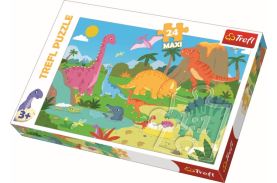 Puzzle trefl 24 maxi in lumea dinozaurilor