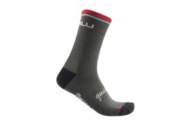 Sosete Castelli Quindici Soft Merino Kaki L/XL 40-43