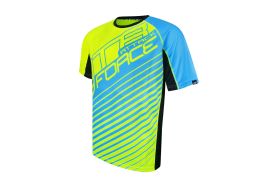 Tricou Force MTB Attack fluo/albastru S