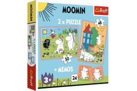 Puzzle trefl 2in1 memo moomin