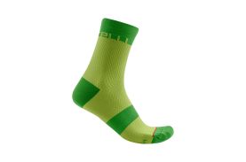 Sosete Castelli Velocissima 12 de dama Galben Fluo/Verde S/M 35-38