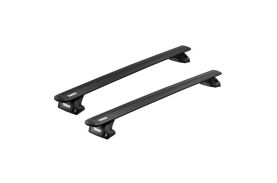 Bare transversale Thule Evo Flush Rail Wingbar Evo Black pentru SUZUKI Sx4 S-Cross, 5 usi SUV, model 2014 - prezent, Sistem cu prindere pe bare longitudinale integrate