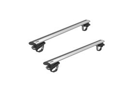Bare transversale Thule Evo 7108 Raised Rail Wingbar Evo pentru AUDI A6 Allroad 5 usi Estate, model 2006 - prezent, Sistem cu prindere pe bare longitudinale