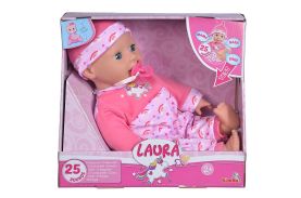 Papusa bebelus laura 38cm cu sunete