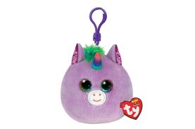 Plus breloc ty 8.5cm squishy beanies unicorn rosette violet