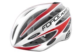 Casca Force Road, alb/rosu L-XL (58-63 cm)