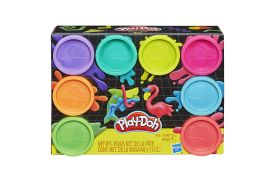 Play doh set 8 borcanase neon