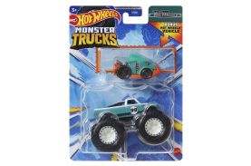 Hot wheels monster truck si masinuta metalica pure muscle