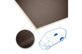 Acoperitoare roata KoskiCrown maro inchis de 12mm pentru CITROEN Jumpy L1-L2 model 2007 - 2015, cu tractiune fata