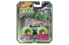 Hot wheels monster truck glow in the dark masinuta scorpedo scara 1:64
