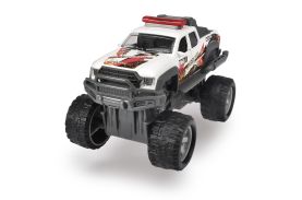 Masina de teren alba din metal rally monster 15cm