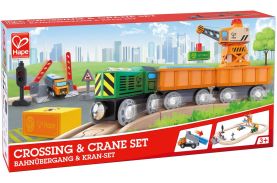 Hape tren de marfa cu macara