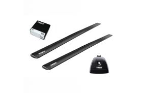 Bare transversale Thule Rapid System Wingbar Evo Black pentru MERCEDES-BENZ C-Class, 2 usi Coupe, model 2016 - prezent, Sistem cu prindere in puncte fixe