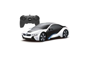 Masina cu telecomanda bmw i8 alba scara 1 la 24