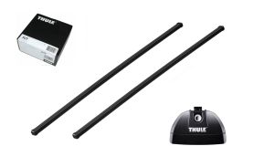 Bare transversale Thule Squarebar 150 pentru VW Crafter, 4 usi Bus, model 2006- with T-profile, with high roof, Sistem cu prindere in puncte fixe