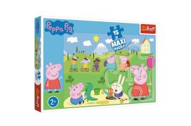 Puzzle trefl 15 maxi peppa pig o zi fericita