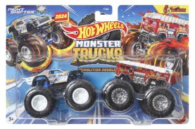 Hot wheels monster truck set 2 masini scara 1 la 64 night shifter