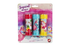 Set flamingo 3 tuburi baloane de sapun