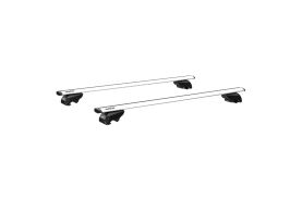 Sistem bare transversale Hakr Wing gri aluminiu pentru Baic X5, 5 usi SUV, an fabricatie 2025 - prezent, Sistem cu prindere pe bare longitudinale integrate