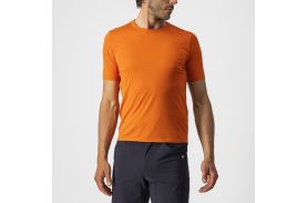 Tricou casual Castelli Tech 2 Tee Portocaliu XL