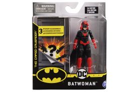 Figurina batwoman flexibila 10cm cu 3 cate accesorii