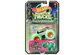 Hot wheels monster truck glow in the dark masinuta scorpedo scara 1:64