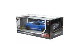 Masina cu telecomanda ford shelby gt500 albastru cu scara 1 la 14