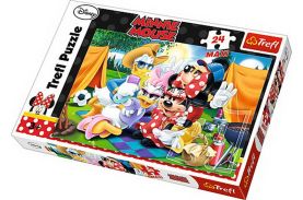 Puzzle trefl 24 maxi la camping cu mickey