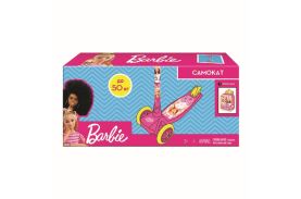 Trotineta cu 3 roti barbie cu ghiozdan