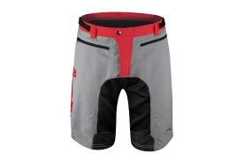 Pantaloni Force MTB-11 cu sub-pantaloni cu bazon Gri XS