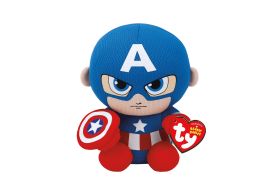 Plus ty 15cm beanie babies marvel captain america