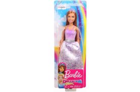 Papusa barbie dreamtopia printese cu colier mov