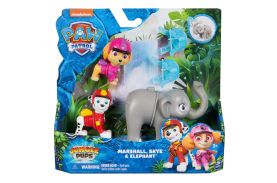 Patrula catelusilor jungle pups set 3 figurine marshall skye si elefantul