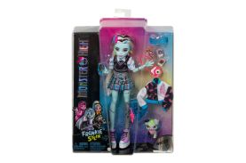 Monster high papusa frankie stein cu animalut si accesorii