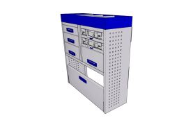 Sistem mobilier modular pe partea stanga Provan 57-1-150-00 pentru PEUGEOT Bipper 2008-2017, ampatament L1 (2513 mm), inaltime H1 (1721 mm)