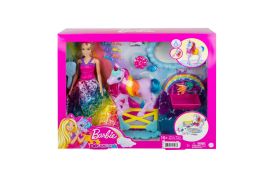 Barbie papusa barbie si set de joaca cu unicorn