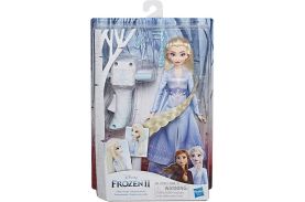 Papusa frozen2 elsa cu par lung pentru impletit
