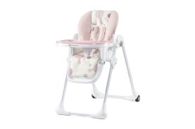 Scaun de masa kinderkraft yummy pliabil, pink