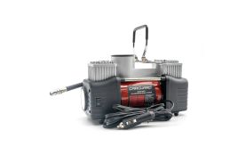 Compresor auto Carguard Heavy-Duty dublu cilindru – 50 L/min – 150 PSI – LED + kit reparație anvelope