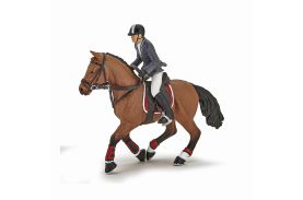 Papo figurina cal competitie cu jocheu