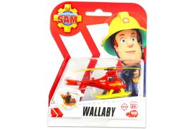 Fireman sam vehicule din metal wallaby rosu