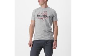 Tricou casual Castelli Finale Tee Gri XL