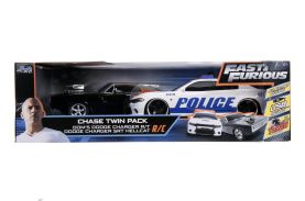 Set masinute fast and furious rc toyota supra&dodge charger srt scara 1:16