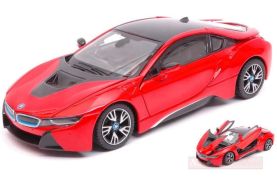 Masinuta metalica bmw i8 rosu scara 1 la 24