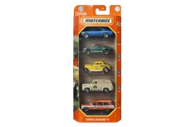 Matchbox set 5 masinute metalice coffee cruisers v scara 1:64