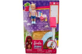 Set barbie skipper babysitters baietel cu loc de joaca