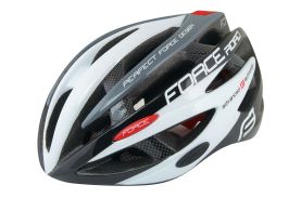 Casca FORCE ROAD junior, negru/alb/gri, XS -S (48-54 cm)