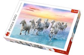 Puzzle trefl 500 cai albi galopand