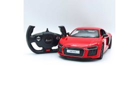 Masina cu telecomanda audi r8 rosu cu scara 1 la 14