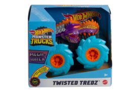 Hot wheels monster truck masinuta twister tredz mega wrex albastru scara 1:43